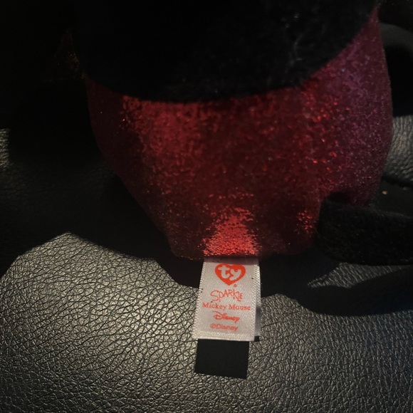 NEW TY Beanie Buddy Disney 9" MICKEY MOUSE Super Sparkle Red Plush MWMTs - Picture 6 of 9